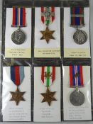 WWII PERIOD MEDALS comprising war medal, Italy Star & Canadian Volunteer Service medal engraved to
