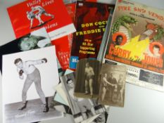 A parcel of ephemera & programmes relating to Welsh boxing