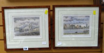 A pair of small limited edition prints of Rotterdam