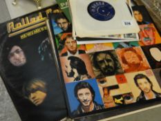 Small parcel of LP & single records including the Rolling Stones, The Beatles, The Who