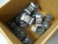 A collection of Bosman heavy duty 6 volt lantern batteries