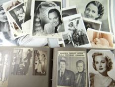 A parcel of movie star scrap books, photographs & autographs