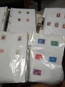 Parcel of folders containing large quantity of mainly foreign stamps
