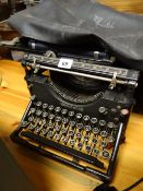 A vintage Underwood typewriter