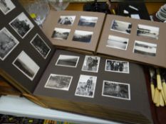 Two vintage albums of black & white photographs