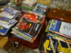 A large collection of Cardiff City FC football programmes & fan club magazines