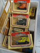 A small collection of Days Gone By vintage model cars together with several matchbox cars from the