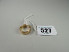A 9ct gold wedding band, 3.9grms approx.