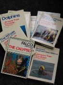 A parcel of books by JACQUES COUSTEAU regarding diving
