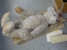 A large boxed modern Steiff teddy bear