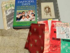 Collection of various ephemera, some relating to 1970s, rugby international tickets & programmes &