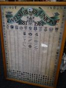A large print to celebrate the Welsh rugby union centenary in 1981