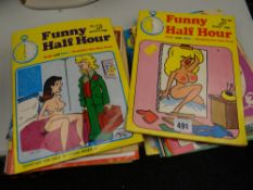 A parcel of Funny Half Hour comics based on comical & 'blue' humour