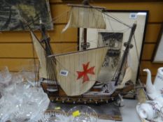 A model of the Santa Maria