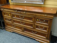 A modern mahogany sideboard