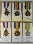 WWI PERIOD MEDALS comprising trio 1914-15 Star, British War medal & Victory medal for Gunnar A S