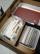 Large collection of loose stamps, first day covers & postcards