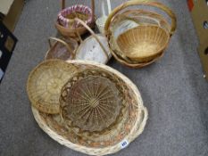Parcel of wicker baskets