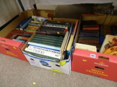 Three boxes of vintage and other books