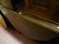 Gate leg table on barley twist supports