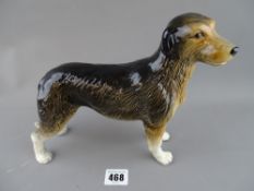 Melba ware pottery figure of a hound