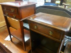 Two reproduction hall tables