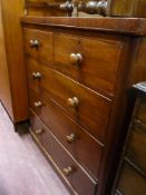 Two over three drawer chest