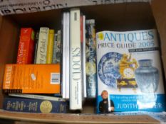 Quantity of antique and other books including good clock reference books