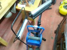 Three floorstanding dispensers