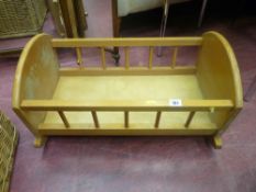 Wooden doll's crib/manger