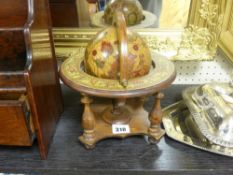 Decorative tabletop globe