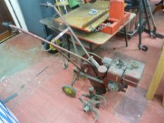 Old petrol rotovator