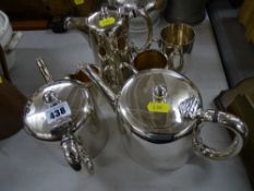 Electroplate coffee and tea service