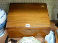 Mahogany stationery box