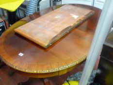 Yew effect extending reproduction dining table