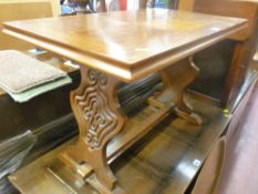 Carved support occasional table