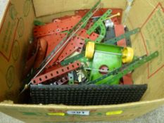 Box of loose Meccano