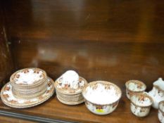 Parcel of Staffs teaware and a small parcel of cutlery