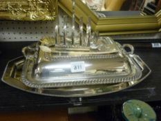 Small parcel of electroplate ware