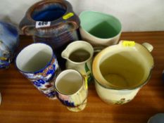Mixed parcel of mainly Staffs ware including Royal Doulton series jug, other Royal Doulton etc