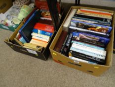 Two boxes of mixed books