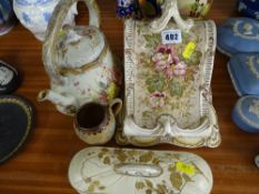 Staffs cheese dish and other Staffs ware