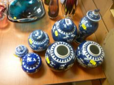 Quantity of blue and white Oriental china