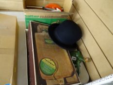 Vintage collectables including bowler hat