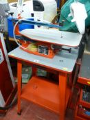 Hegner Universal saw on metal workstation with anglepoise lamp E/T