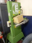 Elecktra-Beckum band saw, model no. D-4470 on metal mobile base E/T