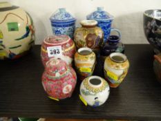 Parcel of Oriental china including Satsuma etc