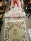 Assortment of Chinese washed rugs