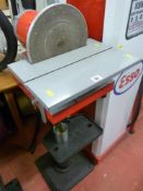 Floorstanding motorized sanding wheel E/T