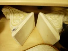 Pair of plaster effect wall sconces